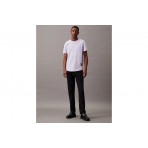 Calvin Klein Cotton Badge Ανδρικό Κοντομάνικο T-Shirt Λιλά