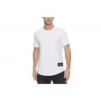 Calvin Klein Cotton Badge Ανδρικό Κοντομάνικο T-Shirt Λευκό