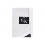 Calvin Klein Cotton Badge Ανδρικό Κοντομάνικο T-Shirt Λευκό