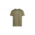 Calvin Klein Ανδρικό Κοντομάνικο T-Shirt Λαδί (J30J323483 LDY)
