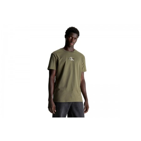 Calvin Klein Ανδρικό Κοντομάνικο T-Shirt Λαδί (J30J323483 LDY)