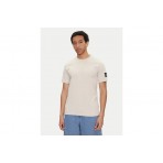 Calvin Klein Ανδρικό Κοντομάνικο T-Shirt Μπεζ