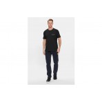 Calvin Klein Ανδρικό Κοντομάνικο T-Shirt Μαύρο (J30J324671 BEH)
