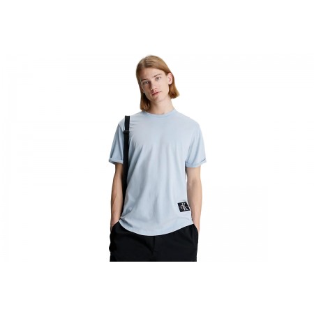 Calvin Klein Ανδρικό Κοντομάνικο T-Shirt Γαλάζιο