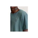 Calvin Klein Ανδρικό Κοντομάνικο T-Shirt Πετρόλ (J30J325268 CFQ)