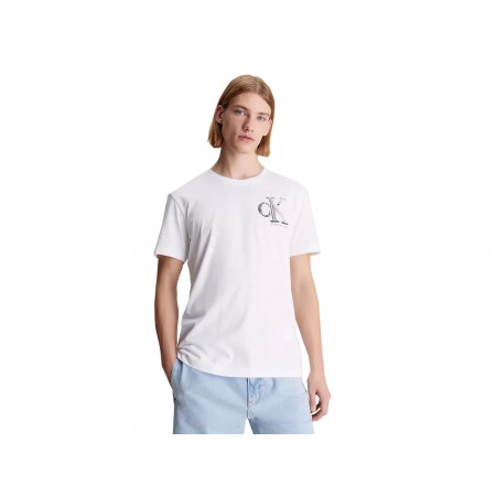 Calvin Klein Ανδρικό Κοντομάνικο T-Shirt Λευκό