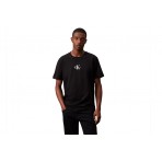 Calvin Klein Monogram Ανδρικό Κοντομάνικο T-Shirt Μαύρο