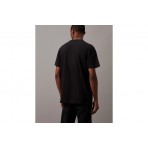 Calvin Klein Monogram Ανδρικό Κοντομάνικο T-Shirt Μαύρο
