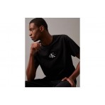 Calvin Klein Monogram Ανδρικό Κοντομάνικο T-Shirt Μαύρο