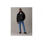 Calvin Klein Oversized Chenille Ανδρικό Puffer Μπουφάν Μαύρο