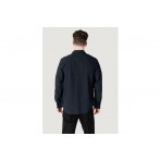 Calvin Klein Regular Chambray Ανδρικό Μακρυμάνικο Πουκάμισο Μαύρο