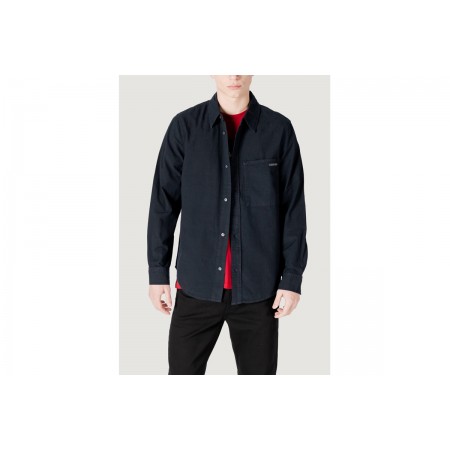 Calvin Klein Regular Chambray Πουκάμισο Μακρυμάνικο Ανδρικό 