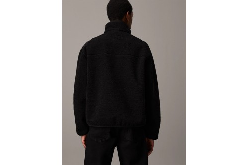 Calvin Klein Μπλούζα Sherpa Με Φερμουάρ Ανδρική (J30J326679 BEH)