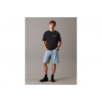 Calvin Klein Cotton Stretch Badge Ανδρικό Κοντομάνικο T-Shirt Μαύρο
