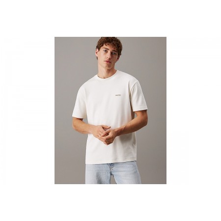 Calvin Klein Cotton Stretch Badge T-Shirt Ανδρικό 