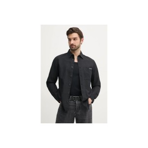 Calvin Klein Linen Cotton Πουκάμισο Μακρυμάνικο Ανδρικό (J30J327295 BEH)