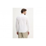 Calvin Klein Linen Cotton Ανδρικό Μακρυμάνικο Πουκάμισο Λευκό