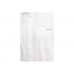 Calvin Klein Linen Cotton Ανδρικό Μακρυμάνικο Πουκάμισο Λευκό