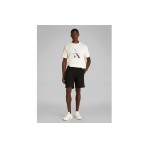 Calvin Klein Terry Ανδρική Αθλητική Βερμούδα Μαύρη