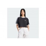 Adidas Originals Adicolor 3-Stripes Γυναικείο T-Shirt Μαύρο