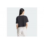 Adidas Originals Adicolor 3-Stripes Γυναικείο T-Shirt Μαύρο