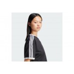 Adidas Originals Adicolor 3-Stripes Γυναικείο T-Shirt Μαύρο