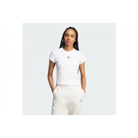 Adidas Originals Essentials Slim Γυναικείο Κοντομάνικο T-Shirt Λευκό
