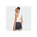 Adidas Originals Essentials Ribbed Γυναικεία Αμάνικη Μπλούζα Λευκή