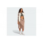 Adidas Originals Ribbed Γυναικεία Κοντομάνικη Crop Top Μπλούζα