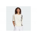 Adidas Originals Adibreak Γυναικείο Cropped Κοντομάνικο T-Shirt Εκρού, Μαύρο