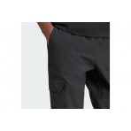 Adidas Originals Trefoil Essentials Cargo Παντελόνι Φόρμας Μαύρο