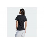 Adidas Originals Linear Logo 3-Stripes Γυναικείο Κοντομάνικο T-Shirt Μαύρο