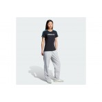 Adidas Originals Linear Logo 3-Stripes Γυναικείο Κοντομάνικο T-Shirt Μαύρο