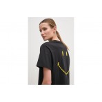 Adidas Originals Smiley Γυναικείο κοντομάνικο T-Shirt Μαύρο