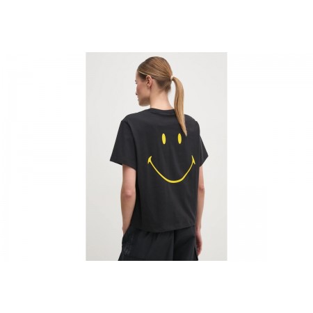 Adidas Originals Smiley Γυναικείο κοντομάνικο T-Shirt Μαύρο
