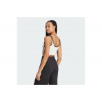 Adidas Originals Adicolor 3-Stripes Γυναικείο Αμάνικο Crop Top Λευκό, Μαύρο