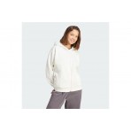 Adidas All SZN Fleece Γυναικεία Βαμβακερή Ζακέτα με Κουκούλα Εκρού