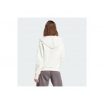 Adidas All SZN Fleece Γυναικεία Βαμβακερή Ζακέτα με Κουκούλα Εκρού