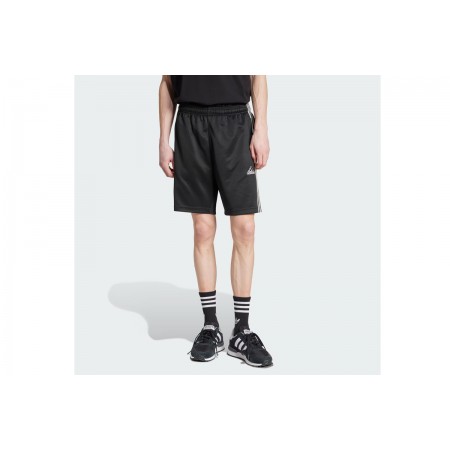 Adidas Originals Mesh 3-Stripes Ανδρική Αθλητική Βερμούδα Μαύρη