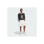 Adidas Originals Mesh Stripe Ανδρική Αθλητική Βερμούδα Εκρού