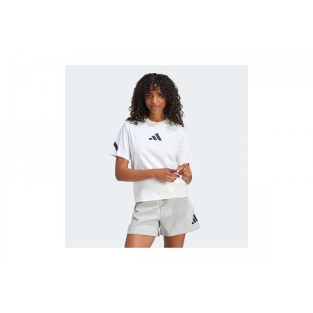 Adidas Performance Z.N.E. Γυναικείο Κοντομάνικο T-Shirt Λευκό