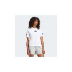 Adidas Performance Z.N.E. Γυναικείο Κοντομάνικο T-Shirt Λευκό