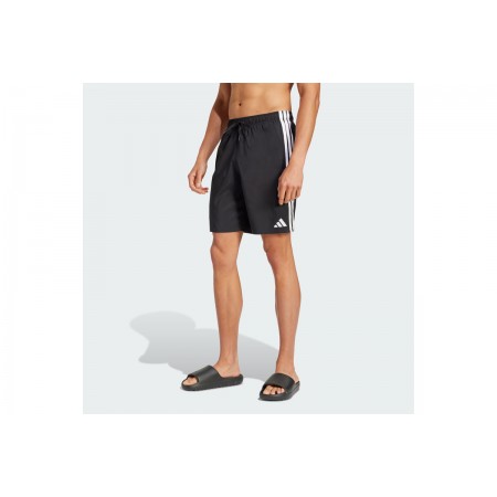 Adidas Performance 3-Stripes Swim Ανδρικό Μαγιό Σορτς Μαύρο