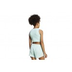 Adidas Originals Rib Παιδική Αμάνικη Crop Top Μπλούζα Άκουα
