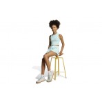 Adidas Originals Rib Παιδική Αμάνικη Crop Top Μπλούζα Άκουα