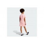 Adidas Originals Ribbed Παιδικό Φόρεμα Mini Ροζ