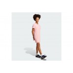 Adidas Originals Ribbed Παιδικό Φόρεμα Mini Ροζ