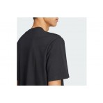 Adidas Originals Skeleton Trefoil Ανδρικό Κοντομάνικο T-Shirt Μαύρο
