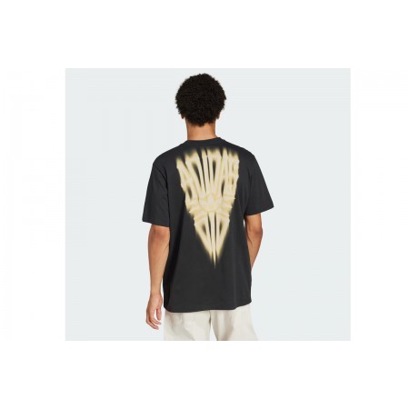 Adidas Originals Skeleton Back Ανδρικό Κοντομάνικο T-Shirt Μαύρο