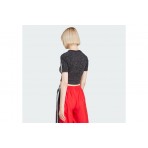 Adidas Originals Snakeskin Γυναικεία Κοντομάνικη Crop Top Μπλούζα